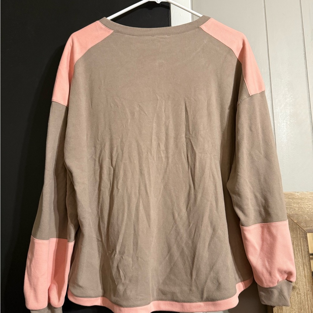 Yelete Tan Ribbed Sweater - Picture 2 of 4